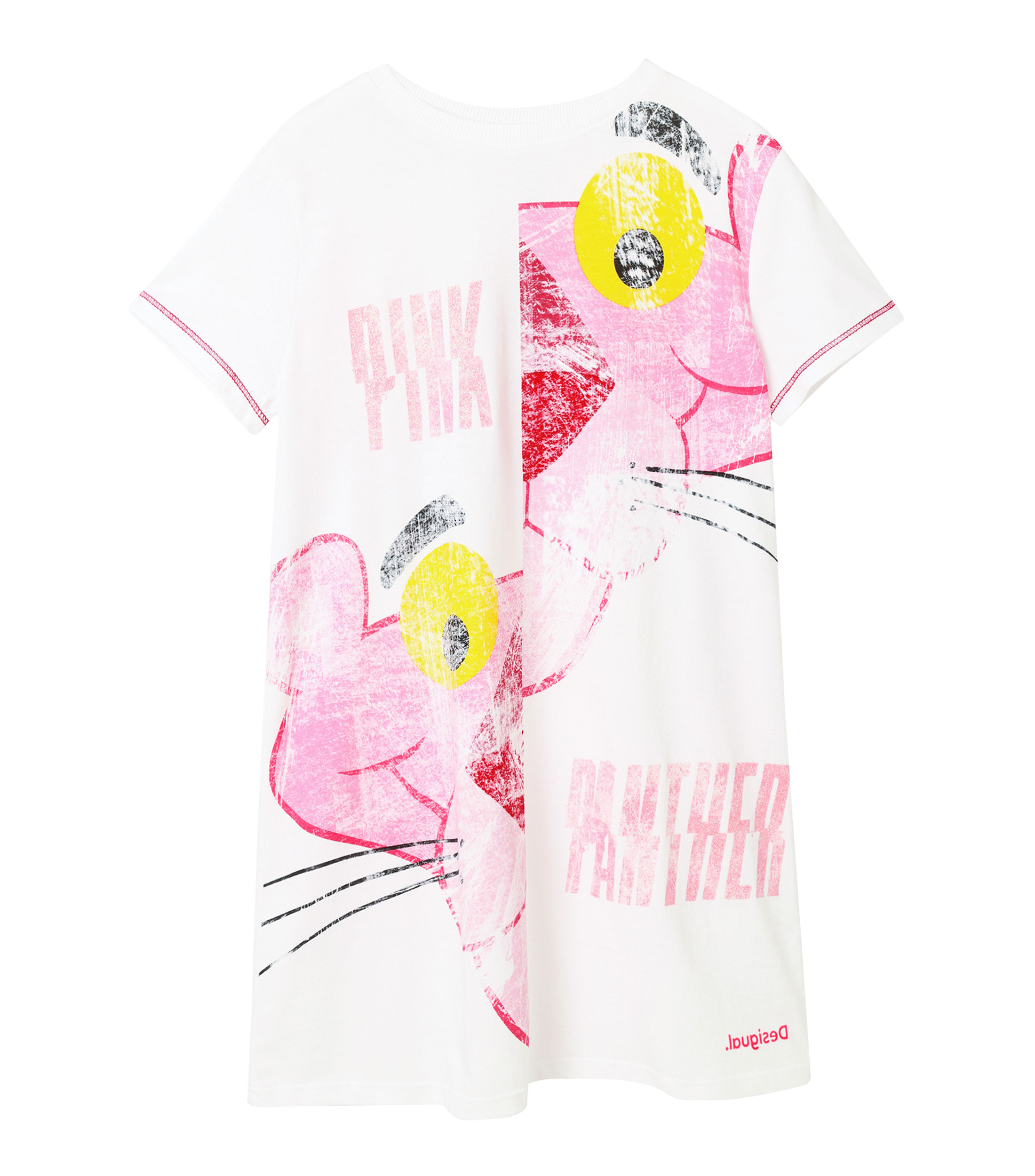 Desigual - Vestido De Punto Para Mujer De Manga Larga, Rojo